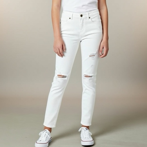 pistola Denim - 👻 Pistola White Distressed Skinny Jeans